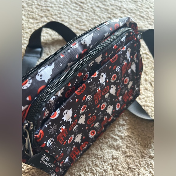 Em & Sprout Halloween Ghost Pumpkin Eyeball Skeleton Crossbody Bag Purse - Picture 2 of 5
